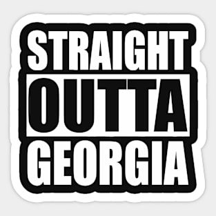 Straight Outta Georgia Sticker